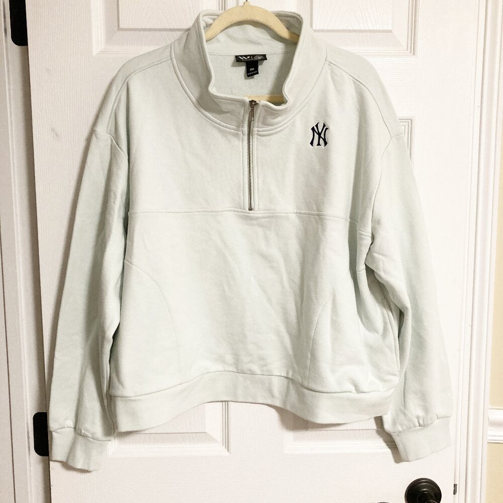 New York Yankees x The Wild Collective Two-Hit Quarter-Zip Pullover Size 2XL